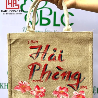 Túi đay in logo Hải Phòng đẹp, độc đáo